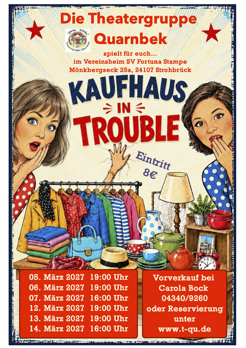 Plakat Kaufhaus in Trouble fertig